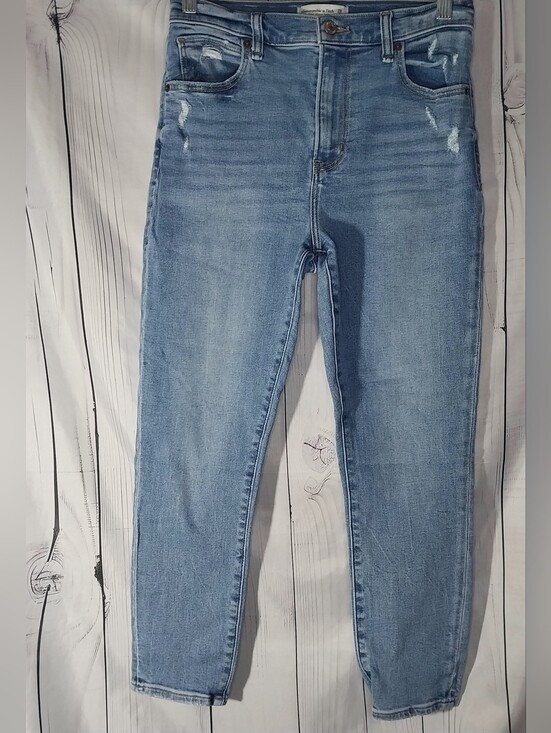 Abercrombie & Fitch Denim - Abercrombie & Fitch High-Rise Super Skinny Ankle Casual Everyday Jeans